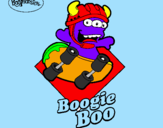 Disegno BoogieBoo pitturato su davide