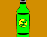 Disegno Bottiglia di una bibita fresca pitturato su EDO23