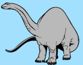 Disegno Branchiosauro II pitturato su salvatore raimo 5 anni...