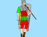 Disegno Soldato romano  pitturato su djflavio20