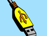 Disegno USB pitturato su catemilla