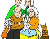 Disegno Famiglia pitturato su andrea2007