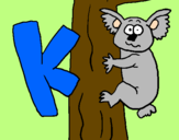 Disegno Koala  pitturato su EMMA  PIERFEDERICI