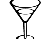 Disegno Cocktail pitturato su michele