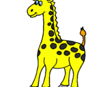 Disegno Giraffa pitturato su Maria Giovanna Fascella