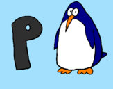 Disegno Pinguino pitturato su LETIZIAMHR