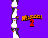 Disegno Madagascar 2 Pinguino pitturato su pippo