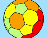 Disegno Pallone da calcio II pitturato su jacopo