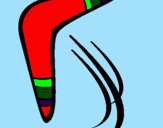 Disegno Boomerang pitturato su Giacomo