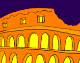 Disegno Colosseo pitturato su andreat