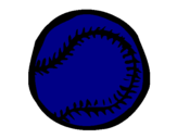 Disegno Palla da baseball  pitturato su giadacevini              