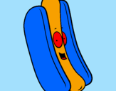 Disegno Hot dog pitturato su daniel