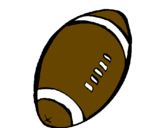 Disegno Pallone da calcio americano  pitturato su michela  gulino