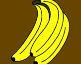 Disegno Banane  pitturato su saMUL