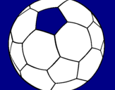 Disegno Pallone da calcio II pitturato su giadacevini              