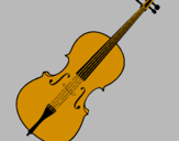 Disegno Violino pitturato su noemi