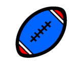 Disegno Pallone da calcio americano II pitturato su emanuele pellegrino