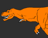 Disegno Tyrannosaurus Rex  pitturato su rrertuygggfesaaz