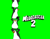 Disegno Madagascar 2 Pinguino pitturato su samuele