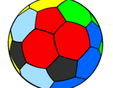 Disegno Pallone da calcio II pitturato su alessia
