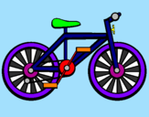 Disegno Bicicletta pitturato su andrea