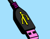 Disegno USB pitturato su lucia