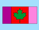 Disegno Canada pitturato su  arianna