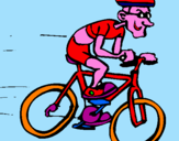 Disegno Ciclismo pitturato su GIULIA