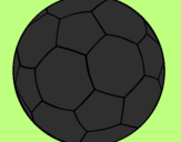 Disegno Pallone da calcio II pitturato su lucaesofia