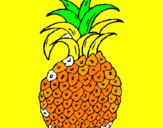 Disegno ananas  pitturato su twitty