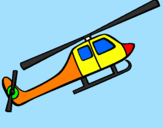 Disegno Elicottero giocattolo pitturato su tommaso