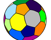 Disegno Pallone da calcio II pitturato su vittorio mazzarella
