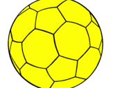 Disegno Pallone da calcio II pitturato su Gaia