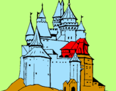 Disegno Castello medievale  pitturato su emma