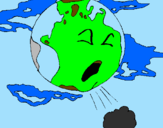 Disegno Terra malata  pitturato su xbox360
