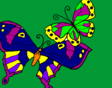 Disegno Farfalle pitturato su byutiful