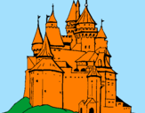 Disegno Castello medievale  pitturato su MIC