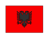 Disegno Albania pitturato su CHIARA