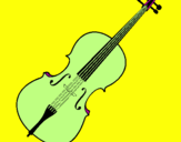 Disegno Violino pitturato su MARIO