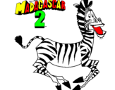 Disegno Madagascar 2 Marty pitturato su giuliaefrancesco         
