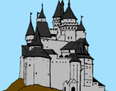Disegno Castello medievale  pitturato su Lucy e Lory
