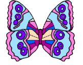 Disegno Farfalla  pitturato su alessia 99