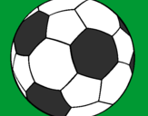 Disegno Pallone da calcio II pitturato su pallone da calcio