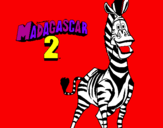 Disegno Madagascar 2 Marty pitturato su emy      