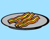 Disegno Bacon pitturato su morte 