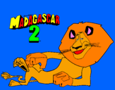Disegno Madagascar 2 Alex pitturato su giuliaefrancesco         