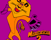 Disegno Madagascar 2 Alex 2 pitturato su samuele