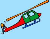 Disegno Elicottero giocattolo pitturato su antonio