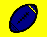Disegno Pallone da calcio americano II pitturato su CJ   cevini              