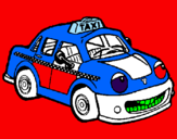 Disegno Herbie Tassista  pitturato su iacopoemariasolep